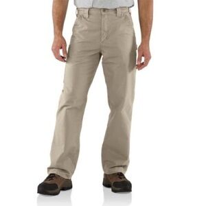 CARHARTT MEN'S UTILITY WORK PANT - LOOSE FIT - CANVAS SIZE 34/30 STYLE #B151 TAN